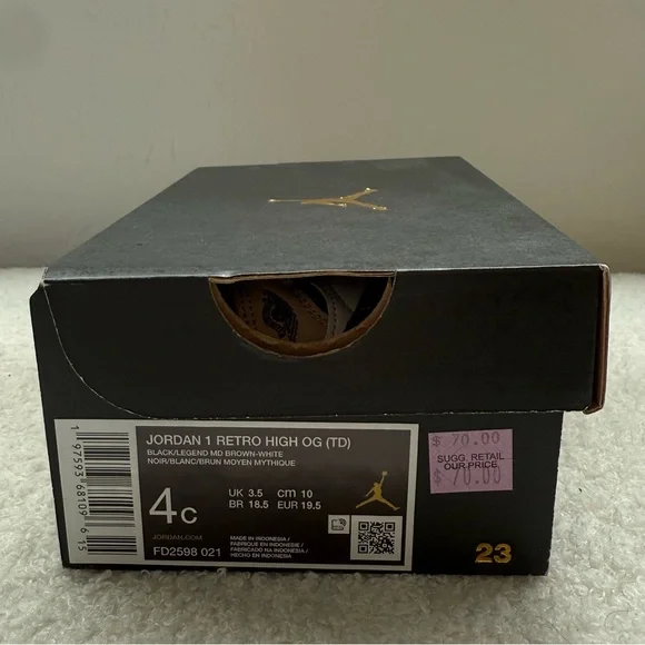 Nike Air Jordan Baby Sneakers "Latte" - Picture 9 of 9